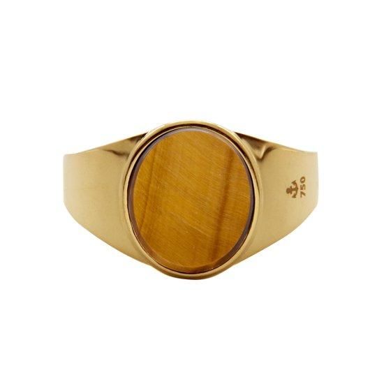 K18YG/タイガーアイ/リング/SIGNET RING - GENTLEMAN