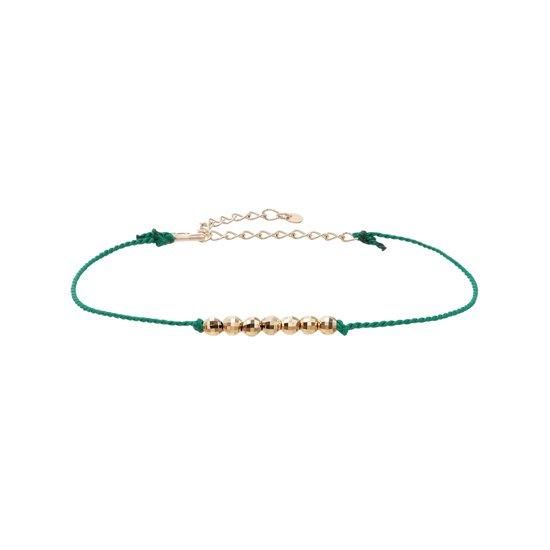 【2025】三越のお歳暮・冬ギフト K10YG/コードブレスレット(green)/FORTUNE COLLECTION アクセサリー
