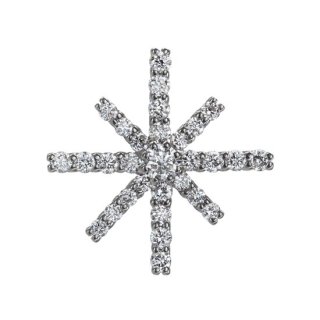 K18WG/ダイヤモンド/ラペルピン SNOW CRYSTAL lapel pin