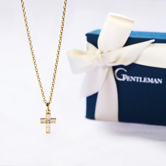 ぱ*ん様 safari掲載 定価165,000円 Gentleman ネックレス SAFARI掲載】【LEON掲載】 K10YG/ダイヤモンド/ネックレス (50cm