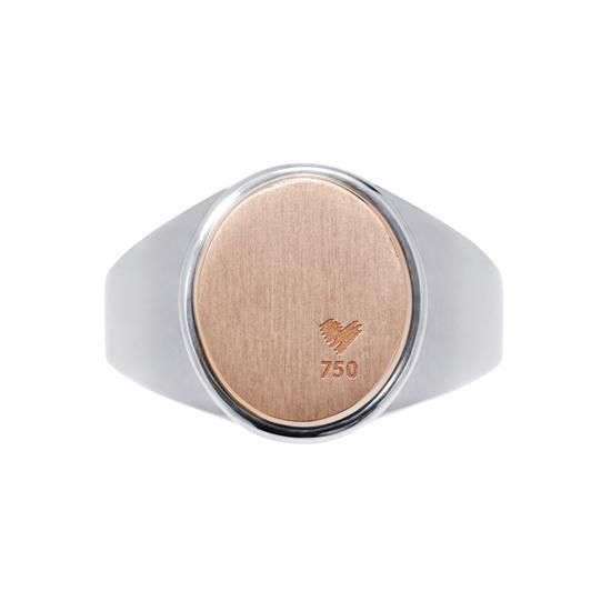 LEON掲載】K18PG/SV925/リング/SIGNET RING - GENTLEMAN