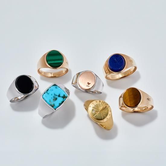 GENTLEMAN ジェントルマン シグネットリング K18YG SV925 Gentleman〉K18YG/SV925/リング［SIGNET RING］ | 宝飾時計専門