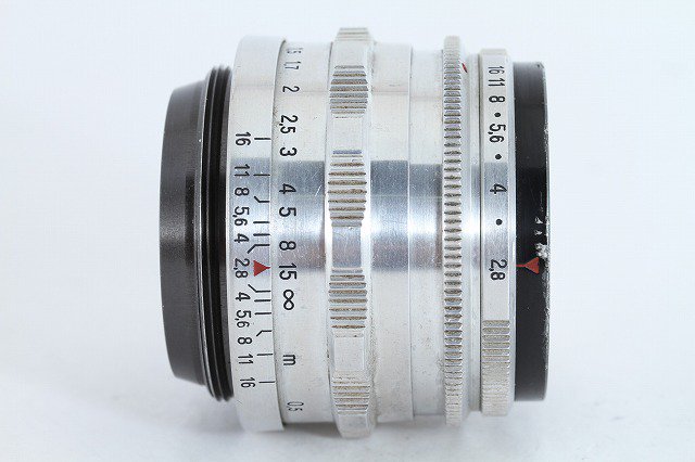 M42マウント Tessar 50mm F2.8 シルバー カメラ付き［7］
