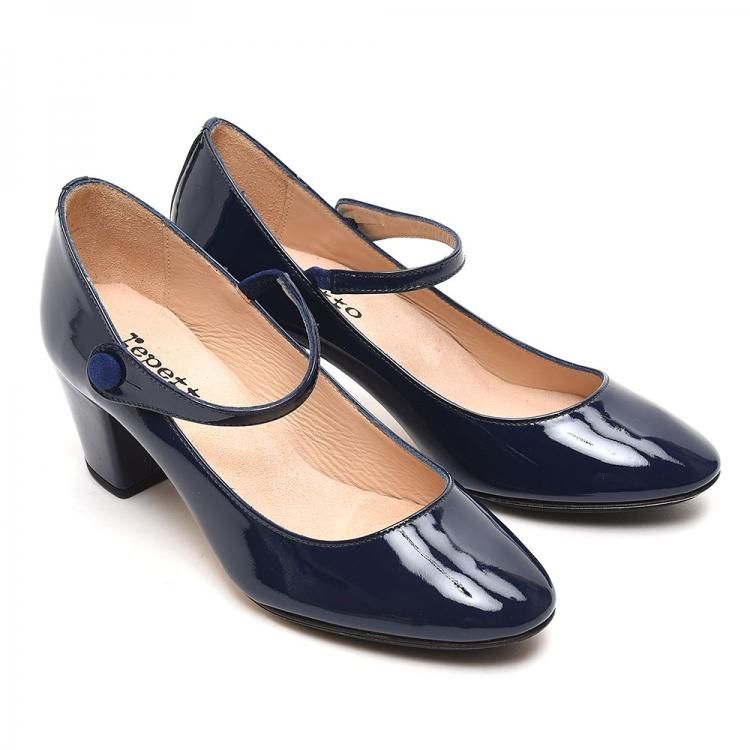 【極美品✨】レペットrepettoエナメル　ストラップパンプス　Tストラップ　黒 レペット エナメル Tストラップ パンプス 40