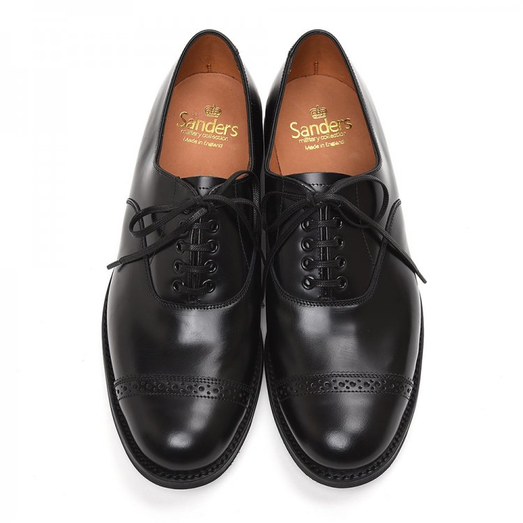 サンダース 1947B Military Punched Cap Oxford Black | 販売店 | (有