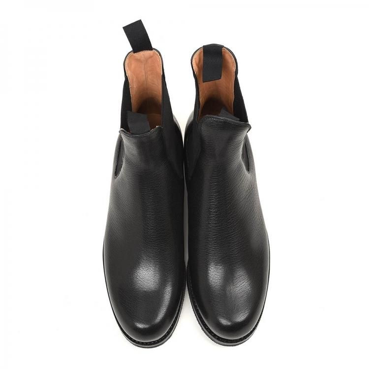 marelli サイドゴアジップブーティ【24.5】黒　高級革 ペッカリー革 marelli サイドゴアジップブーティ【24.5】黒 高級革 ペッカリー革