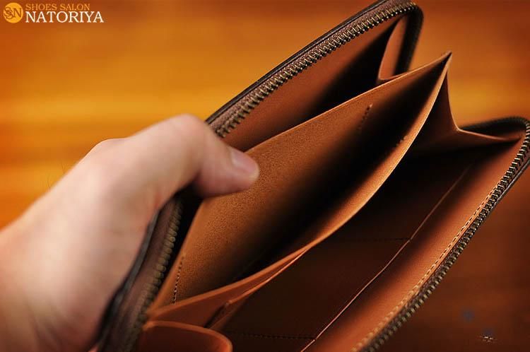 MOTO モト FW1D 手染めファスナーロングウォレット DARK BROWN | 販売