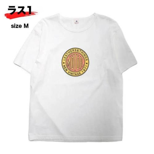 MOTOR NEW VINTAGE LOGO T-SHIRTS ץȥT (ۥ磻) () (ǥ)  