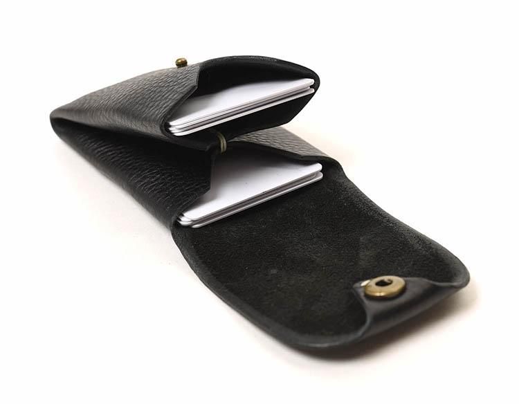 風合いあるカードホルダー】abokika origami BLK - ナトリヤ 風合いあるカードホルダー】abokika origami BLK - ナトリヤ
