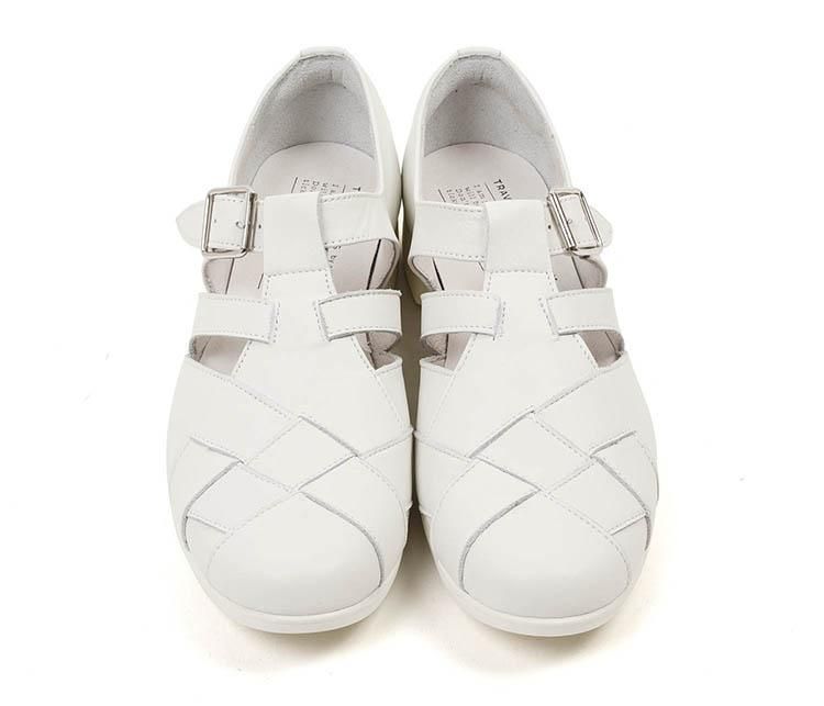 サルヴェトラベルサイズ5箱 防水レザー】 トラベル TR-029 MESH STRAP SHOES WH