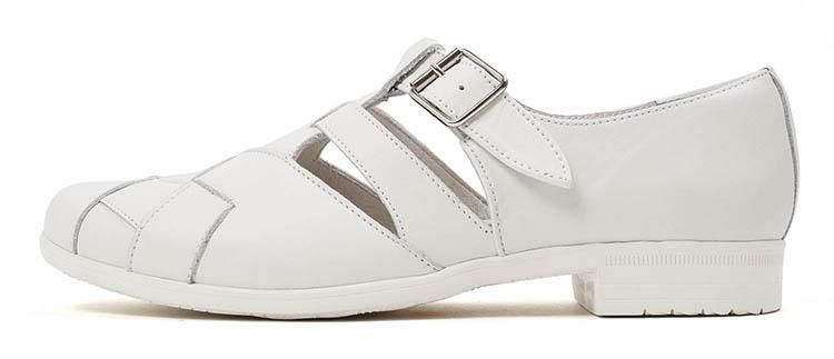 【再値下げ】ヘルヴァボス summer ストラス 3点セット 防水レザー】 トラベル TR-029 MESH STRAP SHOES WH