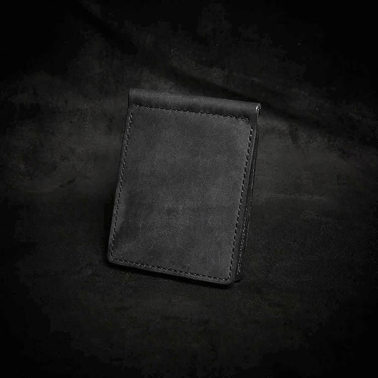 象革財布】 MOTO MC1 エレファント マネークリップ (BLACK)
