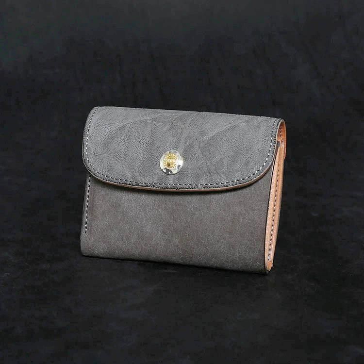 美品 MOTO モト 限定商品 三つ折り財布 レザー 藍染 エレファント 藍