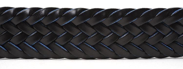 【イタリア製 L】ムッシュニコル　ピーコート　ヘリンボーン　紺　レザーベルト TIE YOUR TIE監修 イタリアンレザーベルト col.ブラック