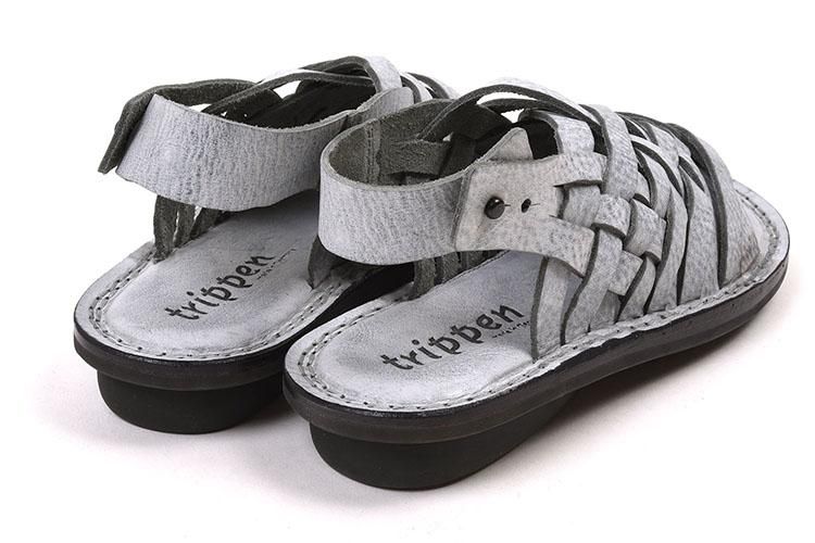 アートを感じるレディースサンダル】 トリッペン SWAMP-ICE GREY