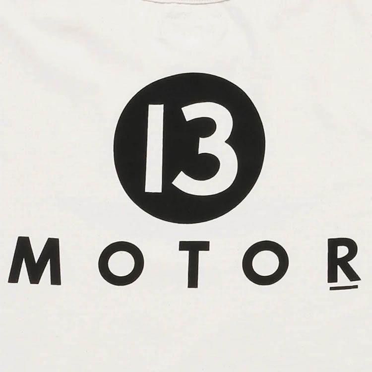 USA製コットンTシャツ】 MOTOR RCL66 ナンバリング (白)