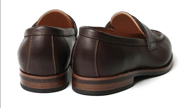 MOTO 2503 コインローファー コルクソール ラティーゴ ダークブラウン