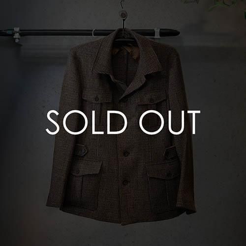 CORDINGS JKP661-HTHarris Tweed Safari JacketBROWN ()  եꥸ㥱å ϥꥹĥ ǥ󥰥<img class='new_mark_img2' src='https://img.shop-pro.jp/img/new/icons14.gif' style='border:none;display:inline;margin:0px;padding:0px;width:auto;' />