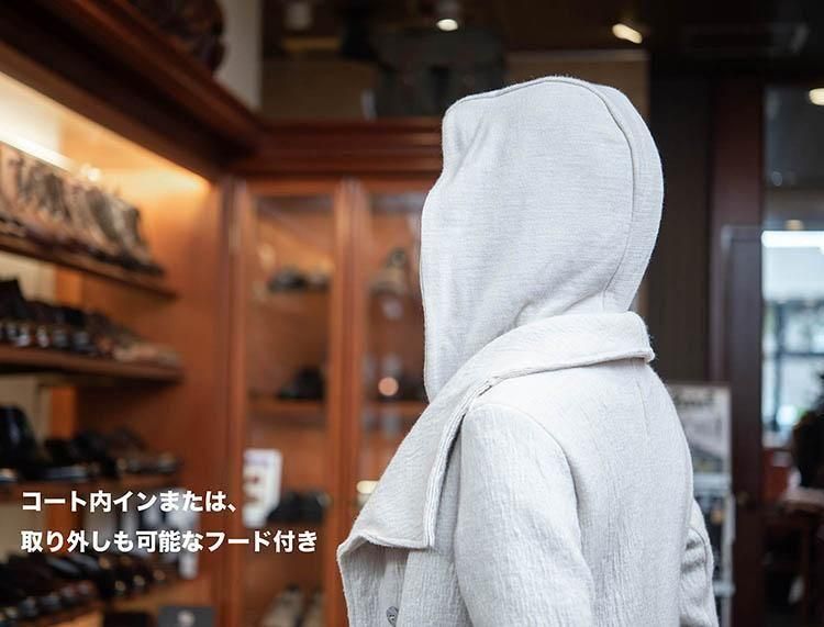 TRANSIT ウールロングコート｜静けさと気品を纏うホワイトの名品