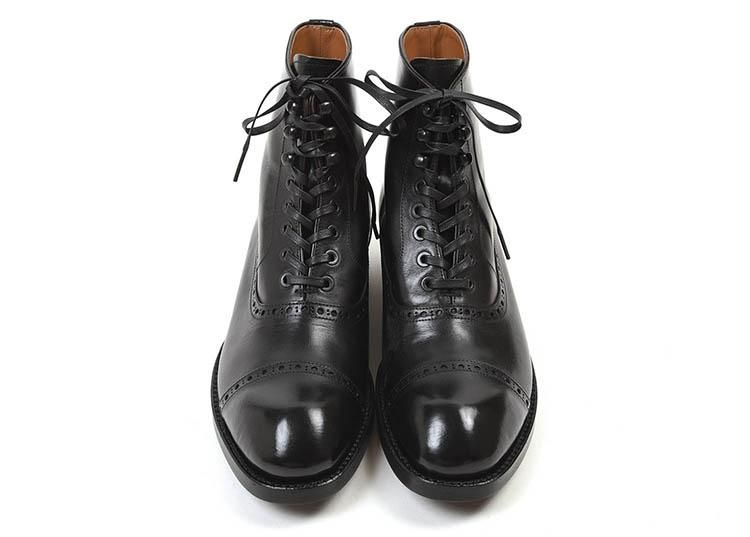 バルモラルブーツの極み｜ショセ C-7067 馬革ブラック、端正なドレス仕様