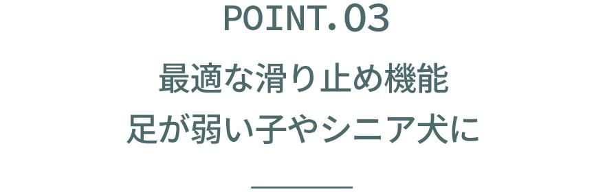 POINT.03 Ŭʳߤᵡǽ ­夤Ҥ䥷˥