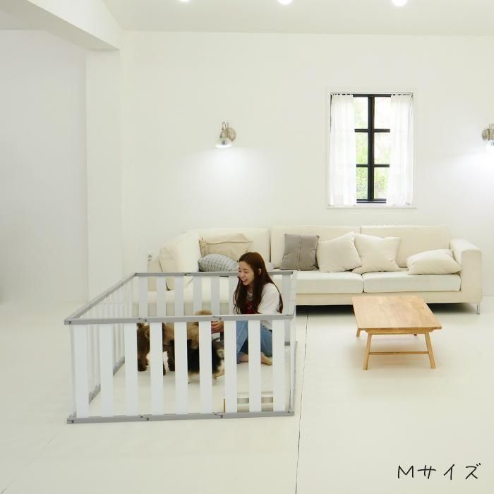 Sサイズ8枚！dfang ペットフェンス　美品（おまけ2枚付き） dfang ディパン ペットサークル Sサイズ 高さ40cm 幅46cm 6個