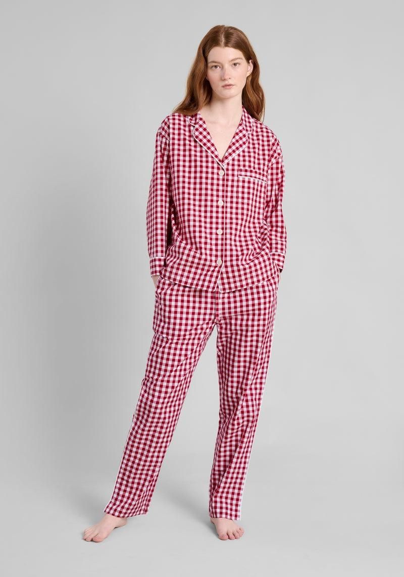 2024SS【SLEEPY JONES】 | Marina Pajama Set Large Red Gingham 2024SS【SLEEPY JONES】 | Marina Pajama Set Large Red Gingham