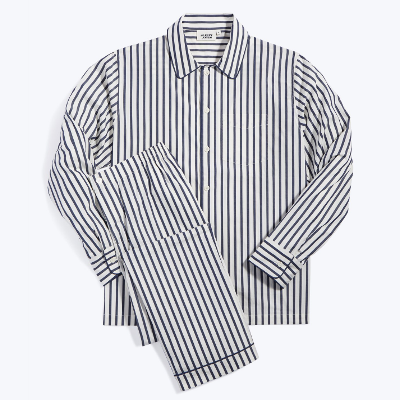 SLEEPY JONES<br>/Henry Pajama Set/Breton Stripe Navy & Cream