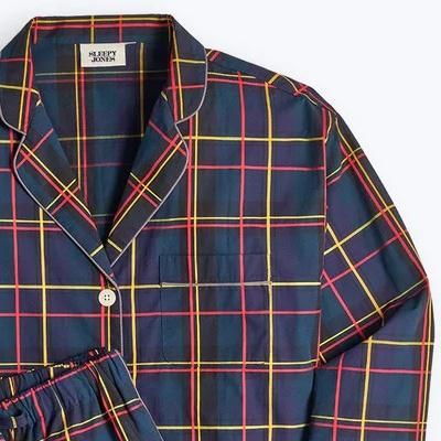 Sleepy Jones Sateen Holiday Plaid ペアパジャマ SLEEPY JONES SATEEN HOLIDAY PLAID パジャマ｜トゥモローランド