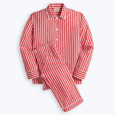 SLEEPY JONES<br>/Henry Pajama Set/Breton Stripe Red & White
