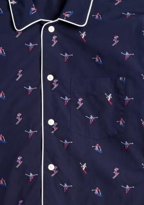 61 SLEEPY JONES スリーピージョーンズ パジャマ ナイトウェア SLEEPY JONES】メンズ/Henry Pajama Set/Ski Print Jacquard