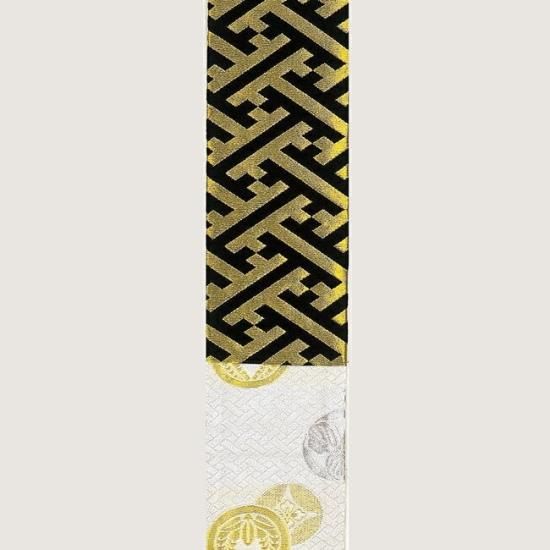 男帯 3寸 三寸 男踊り用 金襴 吉原 さや型 菱 亀甲 花菱 金銀