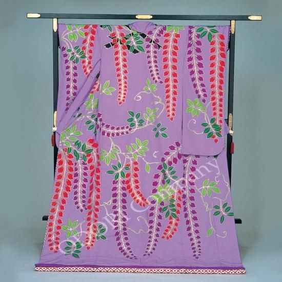 映画「国宝」にも登場、藤娘裾引き・襦袢・作り帯セット！(正絹)イベントなどに 踊り 着物 裾引き振袖 着物 大衆 演劇 藤娘衣裳 仕立上がり