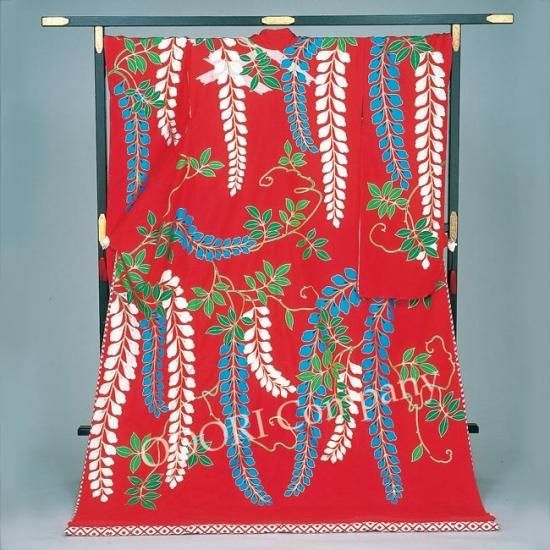 踊り 着物 裾引き振袖 着物（きもの） 藤娘衣裳 仕立上がり