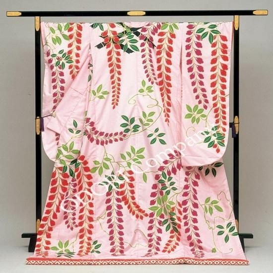 映画「国宝」にも登場、藤娘裾引き・襦袢・作り帯セット！(正絹)イベントなどに 禁断の歌舞伎世界へと誘う、圧巻の一代記『国宝』 「きもの de