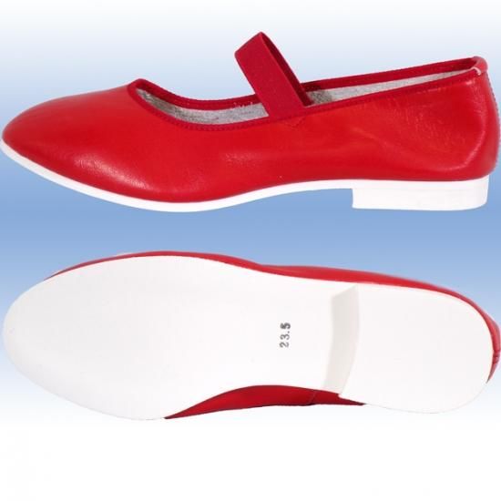 フォークダンスシューズ 幅広 26.5cm～27.5cm 日本製 本革 横