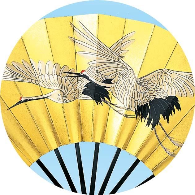 日本舞踊 扇子 金色 松 鶴 日本舞踊 扇子 金色 松 鶴 日本舞踊 扇子 金色 松 鶴 扇子 舞踊