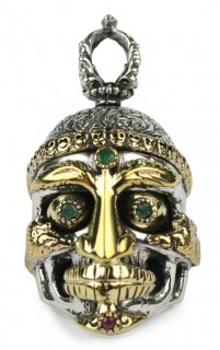 ٥󡦥󥯡롦ڥ : Tibetan Monk Skull Pendant