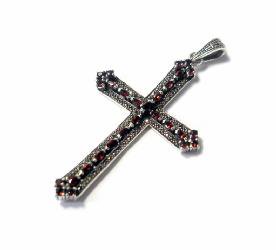 ƥޡȡӡʥͥåȡ : Antique Marcasite Cross S (Garnet)