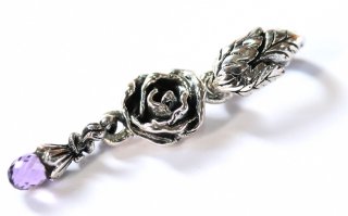 奨ɡڥȡʥ᥷ȡ : Jeweled Rose Pendant (Amethyst)