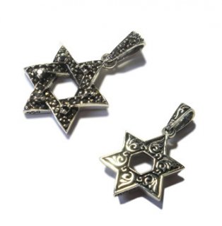 塼å塦ӡʥ֥åCZ : Jewish Star S (Black CZ)