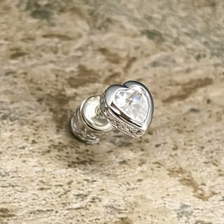 奨ɡӡϡȡԥӡʥۥ磻CZ : Jeweled Ivy Heart Stud S (White CZ)