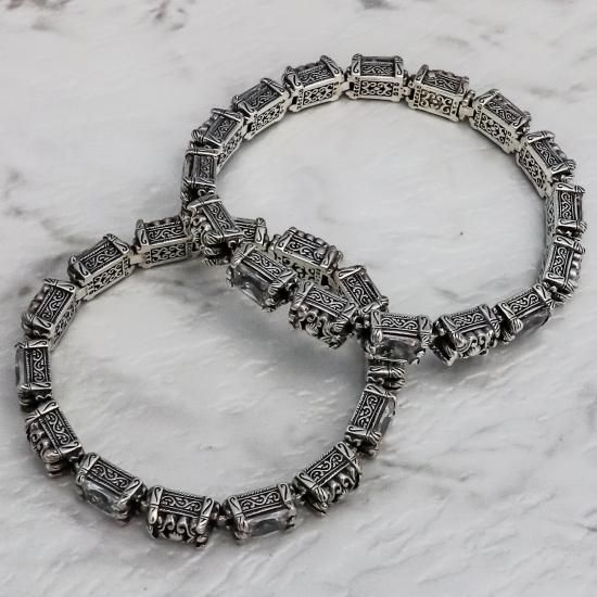 イスラミック・ブレスレットS(ホワイトCZ) : Islamic Bracelet S (White CZ) - ZOCALO ONLINE SHOP イスラミック・ブレスレットS(ホワイトCZ) : Islamic Bracelet S (White CZ) - ZOCALO ONLINE SHOP