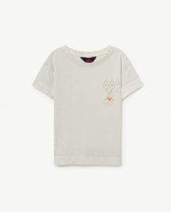 The Animals Observatory ROOSTER  KIDS T-SHIRT WHITE TAO LOGO