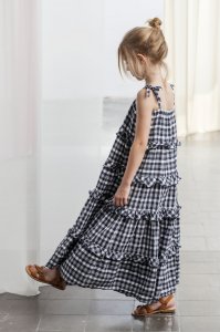 TOCOTO VICKEY SQUARES LONG DRESS<img class='new_mark_img2' src='https://img.shop-pro.jp/img/new/icons47.gif' style='border:none;display:inline;margin:0px;padding:0px;width:auto;' />