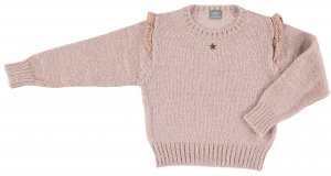 TOCOTO VINTAGE Knitted sweater with lace on shoulders<img class='new_mark_img2' src='https://img.shop-pro.jp/img/new/icons47.gif' style='border:none;display:inline;margin:0px;padding:0px;width:auto;' />