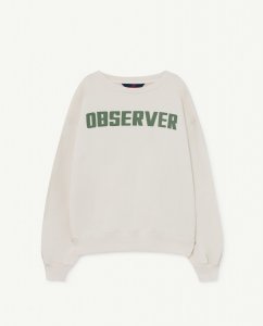 30%OFF/The Animals Observatory BEAR KIDS SWEARSHIRT WHITE OBSERVER