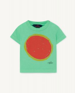 30%OFF/The Animals Observatory ROOSTER BABY T-SHIRT GREEN SUN