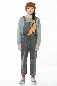 30%OFF!piupiuchick  dungarees washed black denim