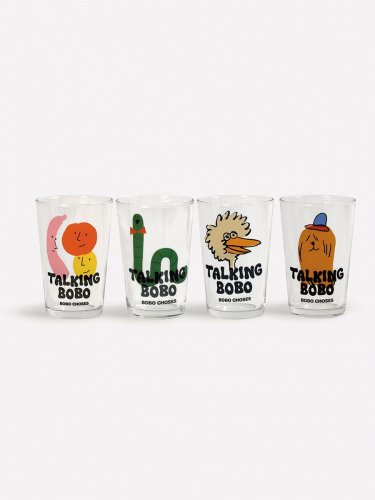 BOBO CHOSES Talking Bobo glass set - W THE STORE